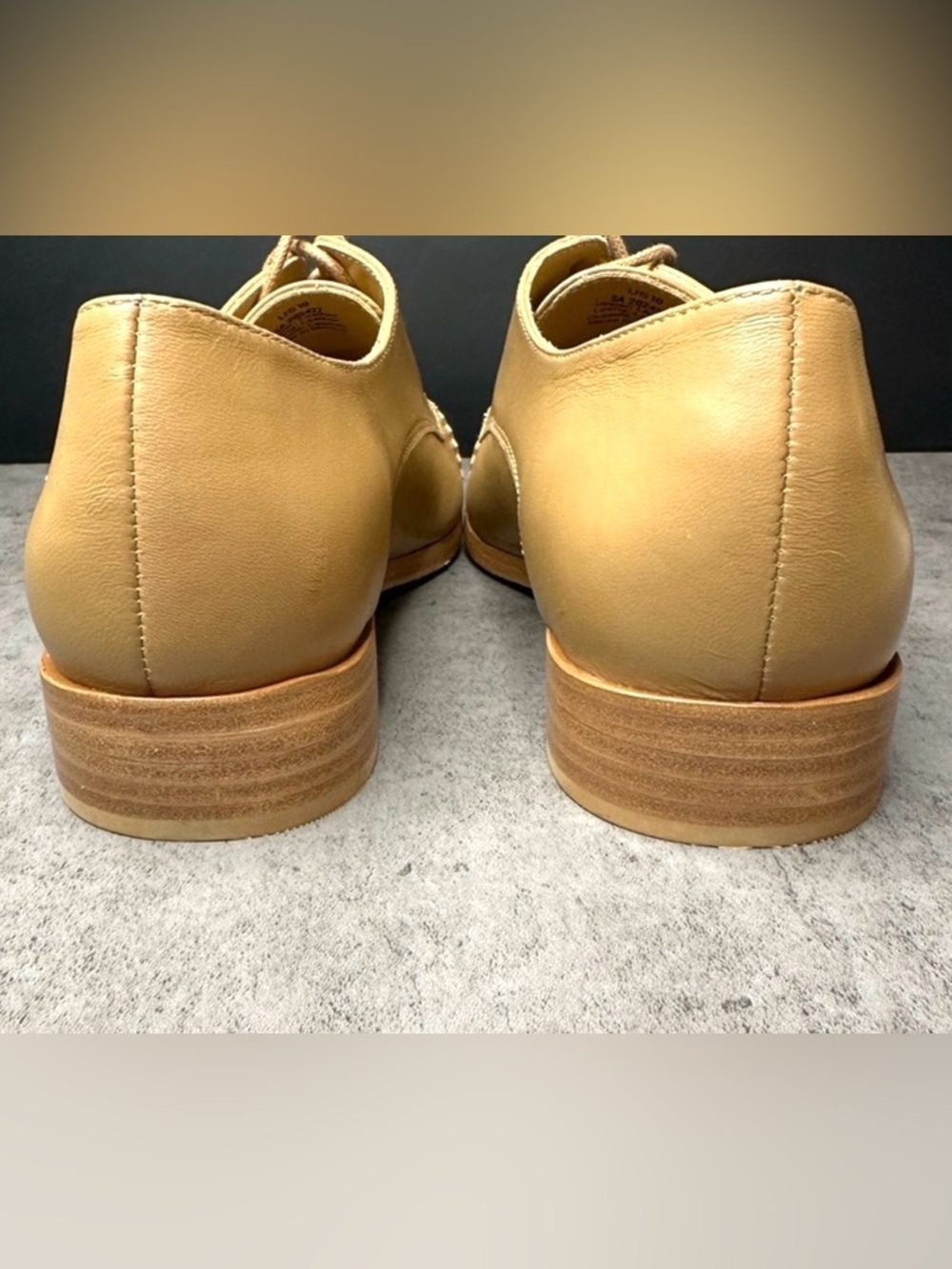 Nisolo Emilia Leather Cap Toe Oxfords – Almond – Size 10 - Picture 8 of 8